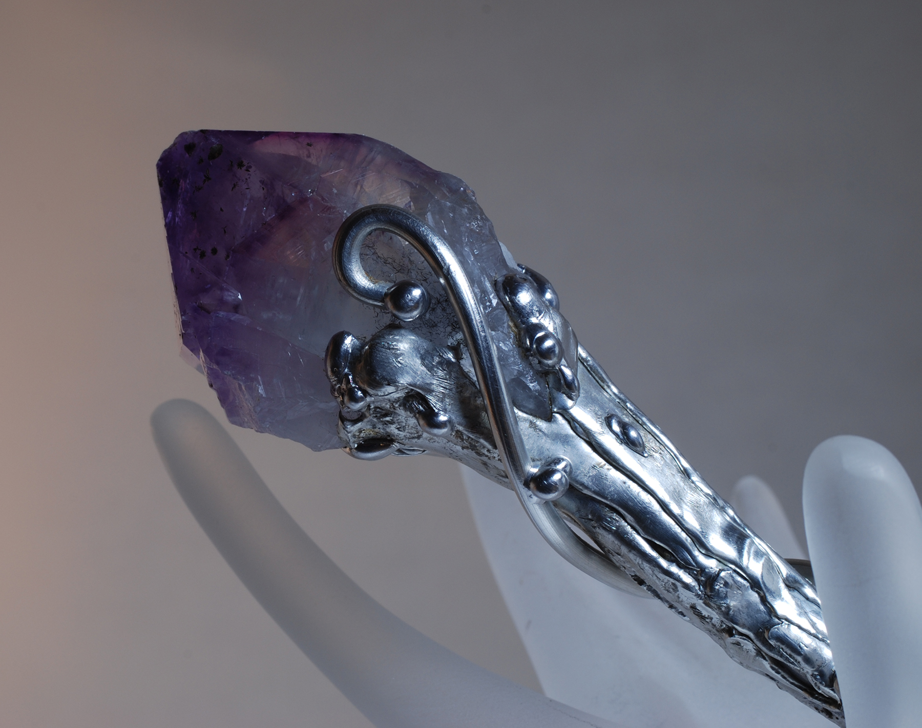Amethyst Apatite Magic Wand - Click Image to Close